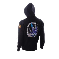 Green House Great White Shark Zip Up Hoody Black – L
