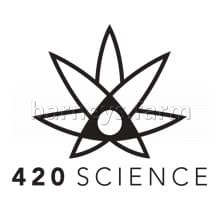 420 Science UV Screw-Top Glass Jar - Gold Leaf