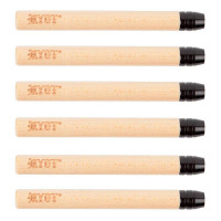 RYOT® Large (3") Wooden Taster with BLACK Tip (pack of 6)