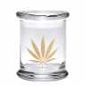 420 Science Pop Top Jar - Gold Leaf