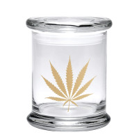 420 Science Pop Top Jar - Gold Leaf - X-Small