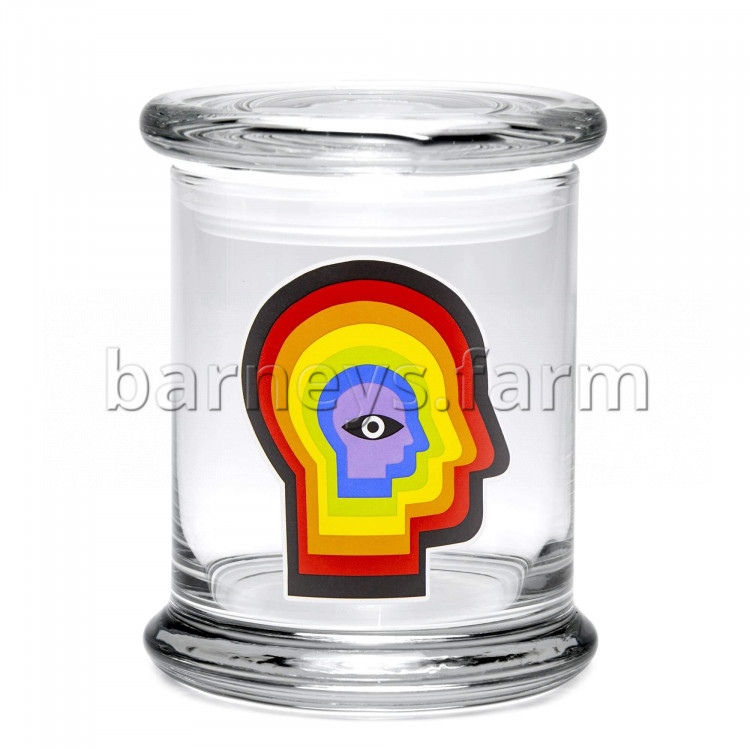 420 Science Pop Top Jar - Rainbow Mind
